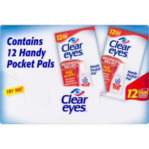 Clear Eyes Redness Relief Eye Drops Handy Pocket Pal 0.20 oz (2 Pack)