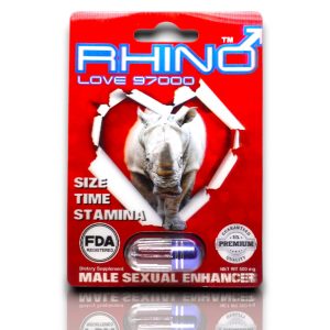RHINO™ LOVE 97000 FDA-REGISTERED, Sex Enhancement, 2-Pack